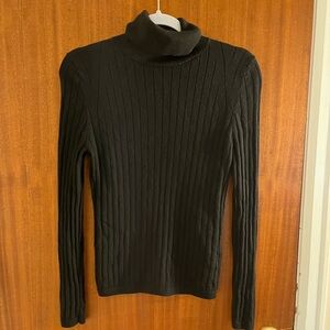 Banana Republic Black Merino Wool Turtleneck